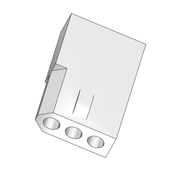 Connector, Receptacle, 3-Pin, 0.062"